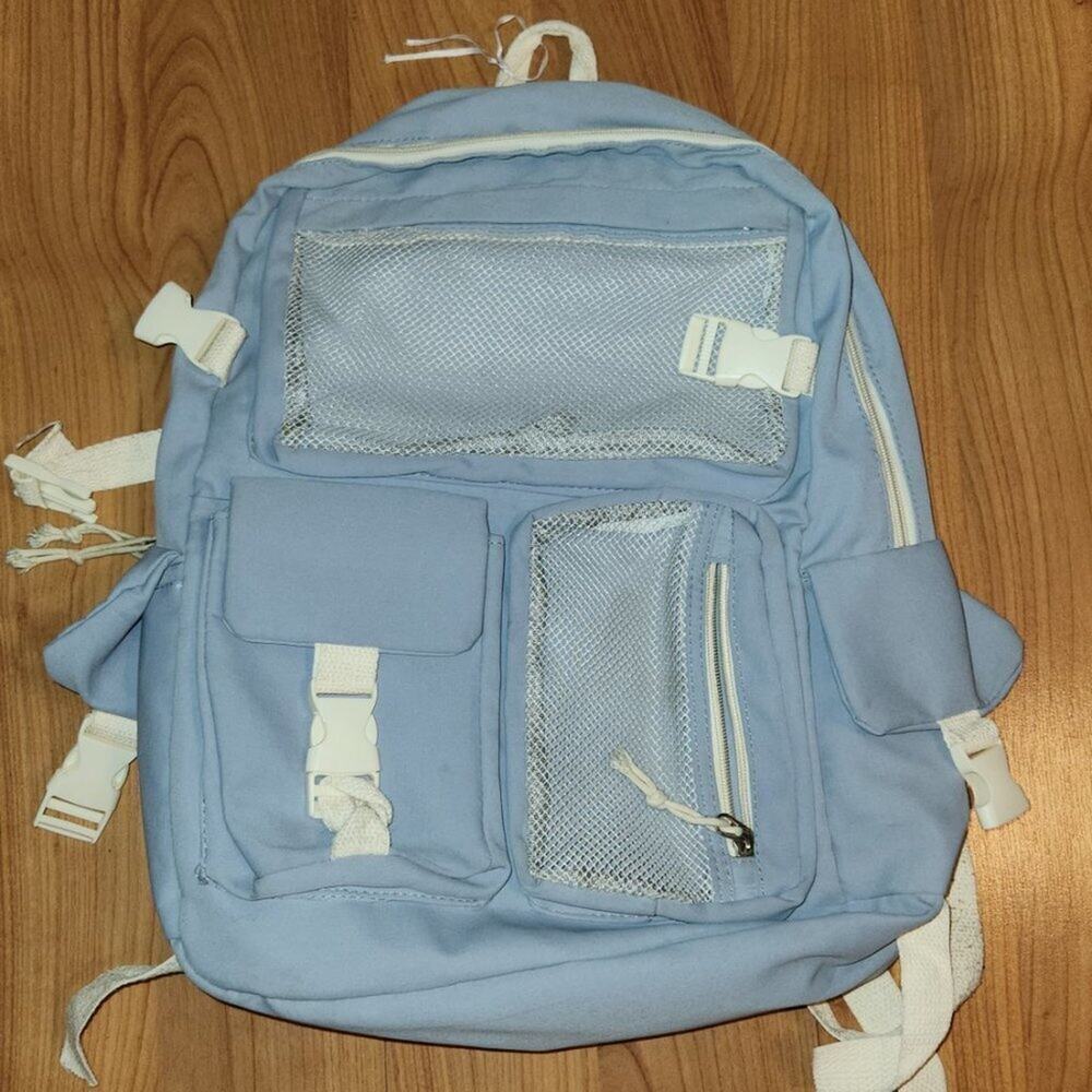 Baby Blue Standard Size Backpack FUC - Picture 3 of 9